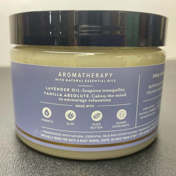 Bath & Body Works AROMATHERAPY LAVANDER + VANILLA SUGAR BODY SCRUB - Picture 3 of 4
